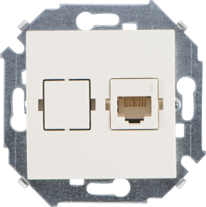 Компьютерная розетка Simon 15 RJ-45 (слоновая кость) Компьютерная розетка Simon 15 RJ-45 (слоновая кость)