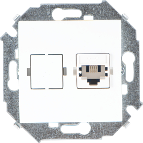 Телефонная розетка Simon 15 RJ-11 (белая) Телефонная розетка Simon 15 RJ-11 (белая)