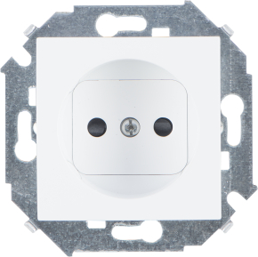 Розетка Simon 15 без заземления (белая) Розетка Simon 15 без заземления (белая)