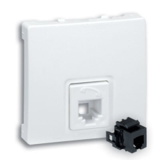 Телефонная розетка RJ-11, 4 контакта - 1 выход Simon 73 Loft (белая) Телефонная розетка RJ-11, 4 контакта - 1 выход Simon 73 Loft (белая)