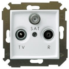 Розетка R-TV-SAT оконечная, S34 (белый) Розетка R-TV-SAT оконечная, S34 (белый)