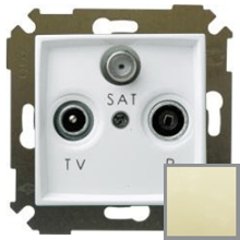 Розетка R-TV-SAT оконечная, S34 (слоновая кость) Розетка R-TV-SAT оконечная, S34 (слоновая кость)
