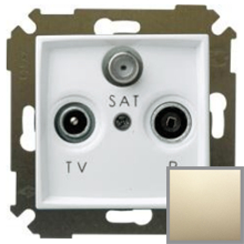 Розетка R-TV-SAT оконечная, S34 (шампань) Розетка R-TV-SAT оконечная, S34 (шампань)