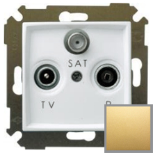 Розетка R-TV-SAT оконечная, S34 (бронза) Розетка R-TV-SAT оконечная, S34 (бронза)