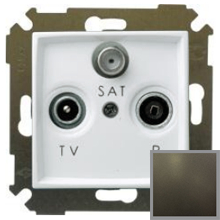Розетка R-TV-SAT оконечная, S34 (графит) Розетка R-TV-SAT оконечная, S34 (графит)
