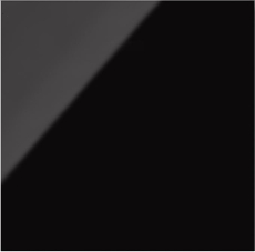 Заглушка широкая цвета черный глянец S100