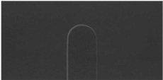 Накладка узкого вывода кабеля цвета черный матовый S100