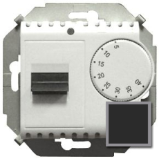 Терморегулятор для теплого пола с датчиком, 16А, 230В, 3600Вт, 5-40град, IP20 (чёрный)