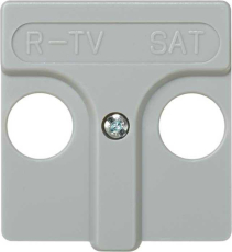 Лицевая панель для TV-R-SAT розетки (серый) Лицевая панель для TV-R-SAT розетки (серый)