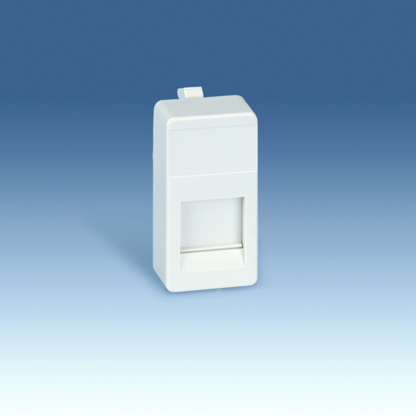 Адаптор под 1 розетку, RJ-45 (арт. 75540, 75541), сл. кость Адаптор под 1 розетку, RJ-45 (арт. 75540, 75541), сл. кость