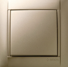Рамка Simon 34, 2 поста (металлик шампань) Рамка Simon 34, 2 поста (металлик шампань)