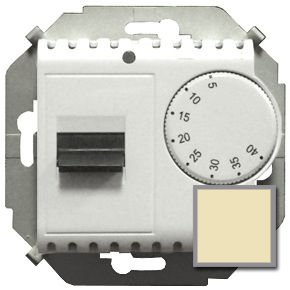 Терморегулятор для теплого пола с датчиком, 16А, 230В, 3600Вт, 5-40град, IP20 (слоновая кость)