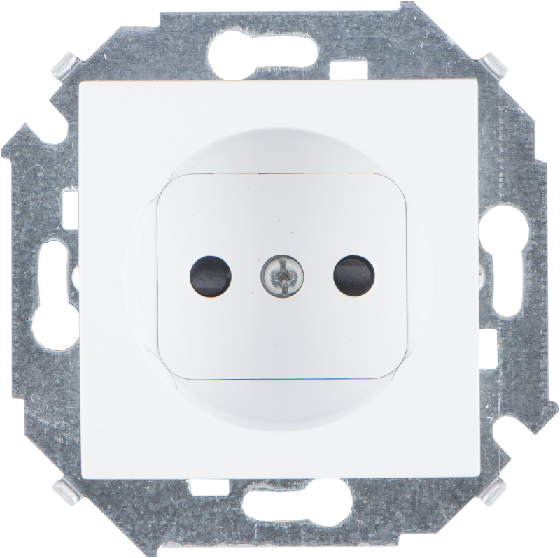 Розетка Simon 15 без заземления (белая) Розетка Simon 15 без заземления (белая)