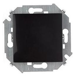 Одноклавишный выключатель Simon 15 16A (Чёрный)