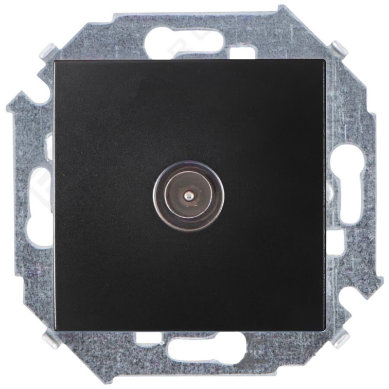 Розетка TV Simon 15 одиночная (графит) Розетка TV Simon 15 одиночная (графит)