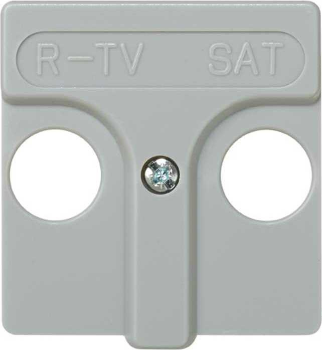 Лицевая панель для TV-R-SAT розетки (серый) Лицевая панель для TV-R-SAT розетки (серый)
