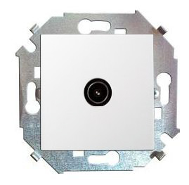 Розетка TV Simon 15 одиночная (белая) Розетка TV Simon 15 одиночная (белая)