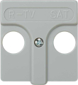 Лицевая панель для TV-R-SAT розетки (серый)